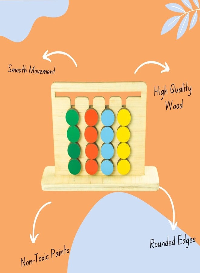 Techny Birds Technybirds Kids Montessori Slide Puzzle Game IPattern & Color Matching Learning Toys for Kids 4-8 Years I Birthday Gift for Unisex I Preschool Educational Activity Toy for 4,5,6,7,8 I Travel Friendly - Image 4